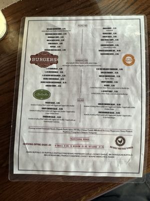 Haverhill Social Club menu 1